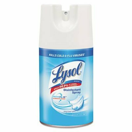 RECKITT BENCKISER LYSOL, Disinfectant Spray, Crisp Linen, 7 Oz Aerosol, 12PK 90440